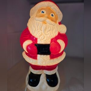 Vintage Santa Blow Mold Lighted 18 Inches Indoor/outdoor By Grand Venture 1999
